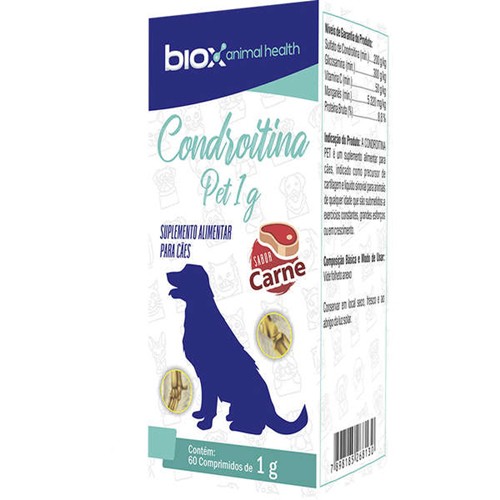 Condroitina Pet Suplemento Para Artrite Artrose 1g 60 Comprimidos em Oferta na Shopee