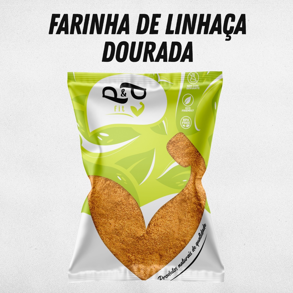 Farinha De Linhaça Dourada 100% Pura 250g - Rica Em Fibras - P&p Fit