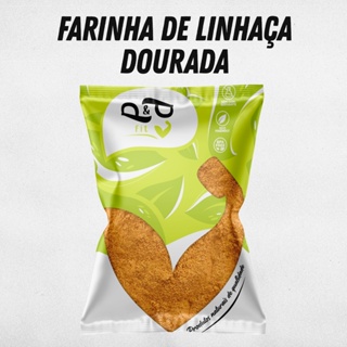 Farinha De Linhaça Dourada 100% Pura 250g - Rica Em Fibras - P&p Fit em Oferta na Shopee