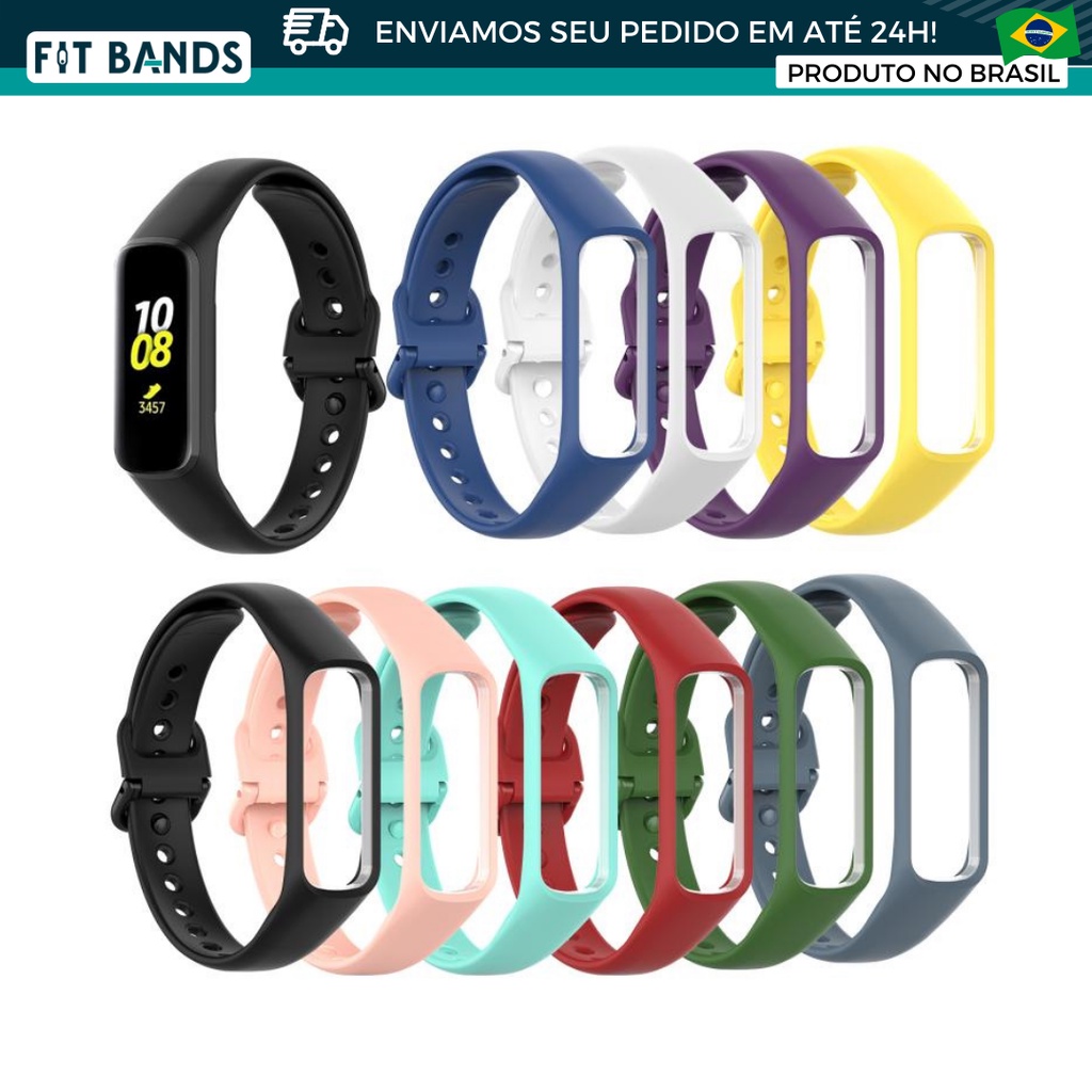 Pulseira de silicone para Smartband samsung galaxy fit E R375 - ESTOQUE NO BRASIL