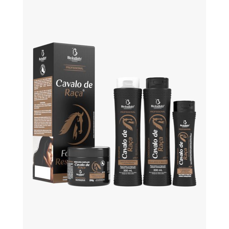 Kit Capilar Cavalo de Raça Bio Instinto com 4 itens em Oferta na Shopee