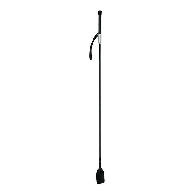 Chicote De Equitação Hipismo Fibra E Couro 70 Cm Com Correia