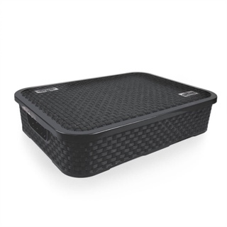 CAIXA ORGANIZADORA BAIXA 7L COM TAMPA em Oferta na Shopee