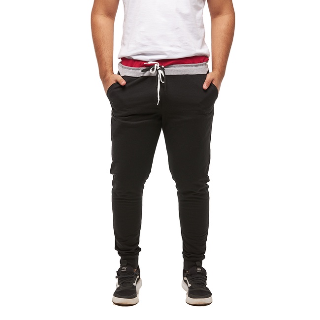 Calça Masculina De Moleton Skinny Saruel Sport M13