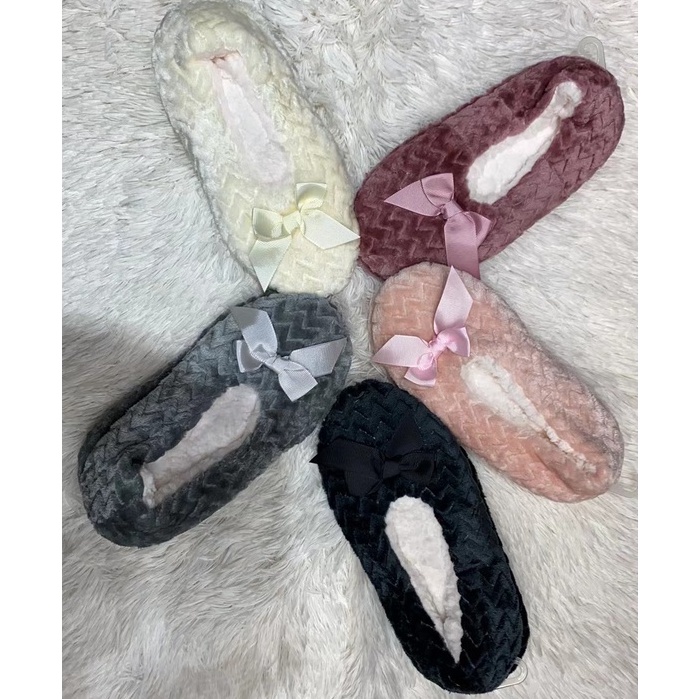 Pantufa de Pelúcia Feminina De Adulto Pelo De Coelho Confortável Flexível