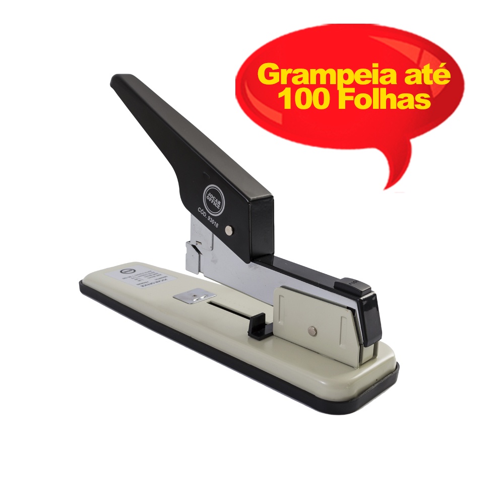 Grampeador Profissional Master Grande Grampeia 100 Folhas Jocar Office