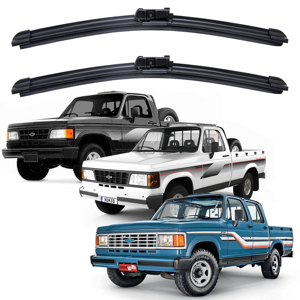 Par Palhetas Limpador Para-brisa Dianteiro GM Chevrolet D-20 A-20 C-20 Kit em Oferta na Shopee