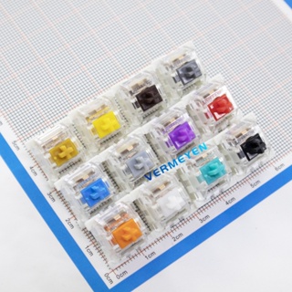 Outemu Switch Interruptor Saidamu Prata Linear Marrom Tátil Branco Silencioso Azul em Oferta na Shopee