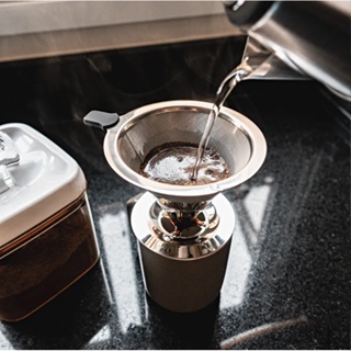Coador De Café Pour Over Aço Inox Não Precisa De Filtro em Oferta na Shopee