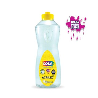 Cola Transparente Acrilex 1kg - Ideal Para Slime em Oferta na Shopee