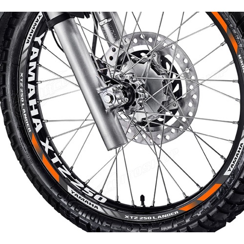 Friso + Adesivo Refletivo D8 Roda Moto Yamaha Xtz 250 Lander
