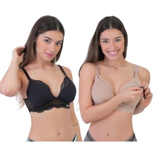 kit 2 Sutiã de Amamentação Com Alça Abre Fácil Sutia Gestante Reforçado Rendado em Oferta na Shopee