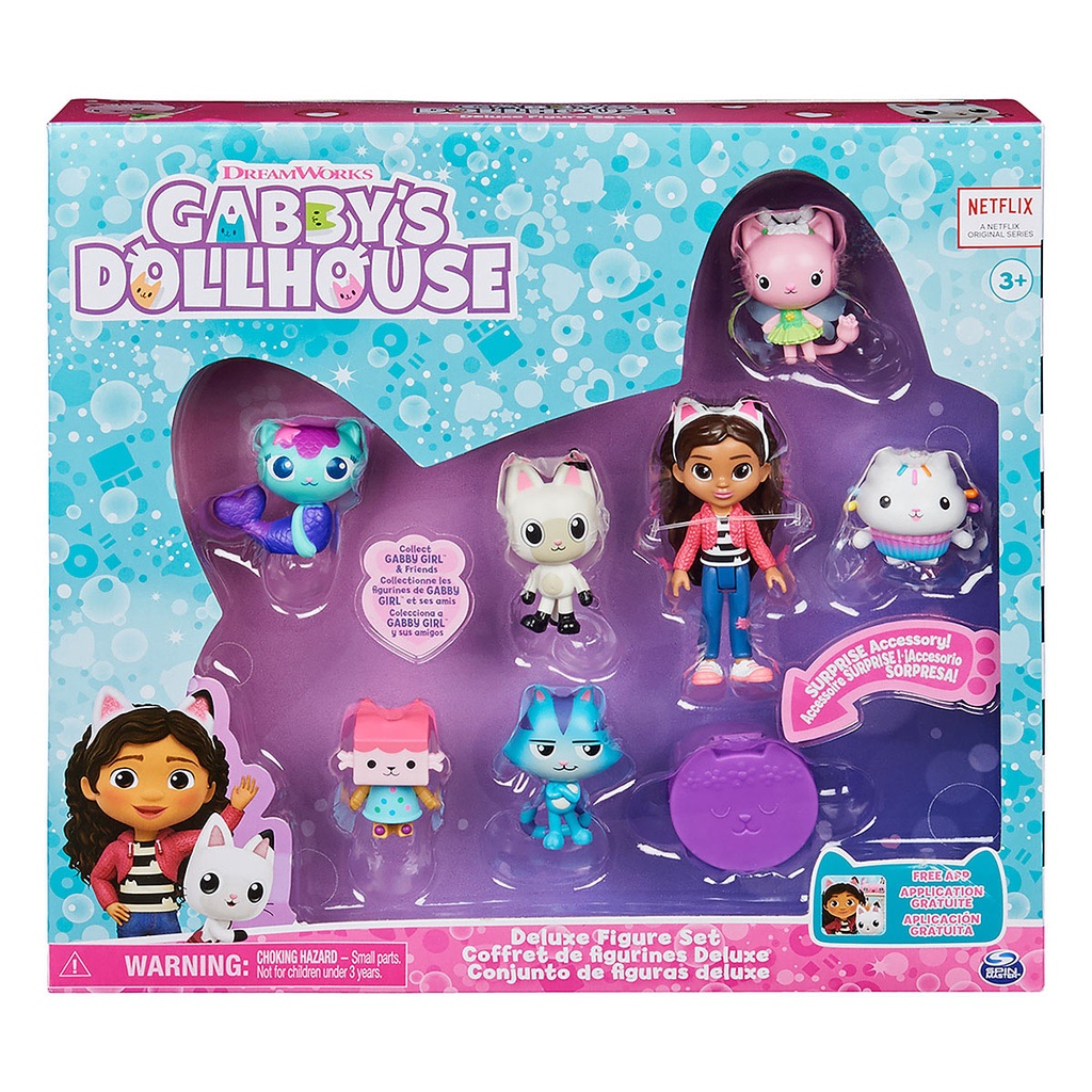 Gabby's Dollhouse - Conjunto Deluxe com 7 Bonecos em Oferta na Shopee