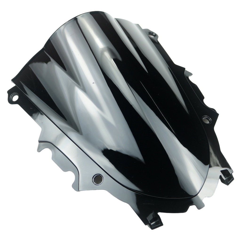 Para Yamaha YZF R25 R3 2019 2020 2021 2022 Tela Dupla Bolha De Vento De Motocicleta Preta