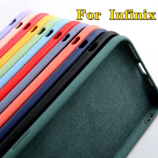 Liquid Silicone Original Case for Infinix Note 7 8 10 Lite Zero 8 Shockproof Back Soft Cover capa