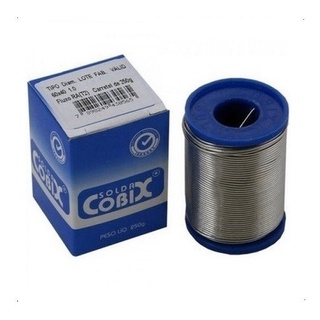 Solda Estanho 1mm 60x40 (snxpb) C/ Fluxo Rolo 250g - Cobix