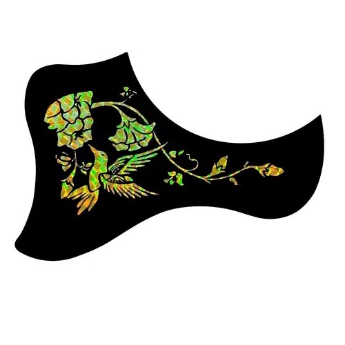 Escudo Para Violão Ronsani Rainbow Beija Flor Gold
