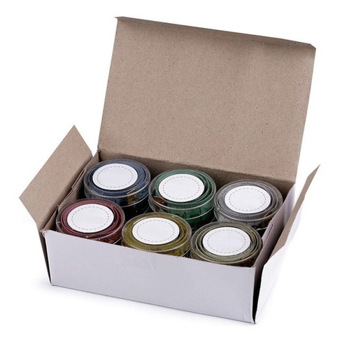 12 Fita Métrica Costura Corporal Medidas + 12 Box Acrílico em Oferta na Shopee