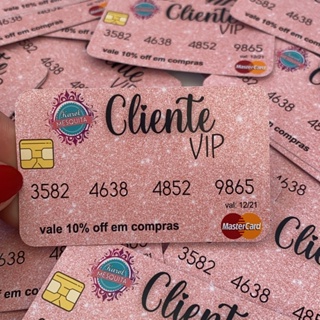 KIT 50 Cartões Cliente Vip Personalizado com sua logo PAPELARIA PERSONALIZADA. em Oferta na Shopee