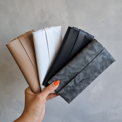 Kit 10 Porta óculos estojo couro ecológico case Atacado Revenda Resistente Capa Aveludada em Oferta na Shopee