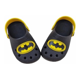 Babuche Infantil Menino Batman Macio e Leve Lançamento Chinelo Papete Prime Barato Personagem Original