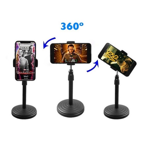 Suporte Tripé Celular Smartphone Mesa Portátil Selfie 360º