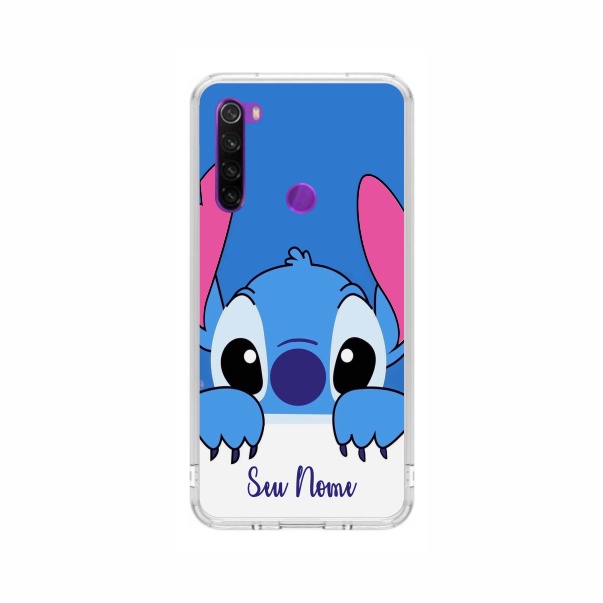 Capa de Celular Capinha Para Xiaomi Redmi Note 8 Personalizada - Stitch Nome 3 em Oferta na Shopee
