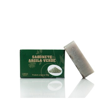 Kit 12 Sabonete Argila Verde Facial e Corporal Limpeza Clareamento e Elasticidade