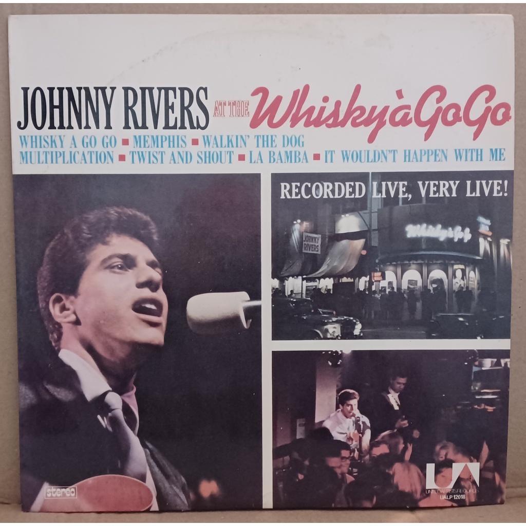 LP Disco De Vinil Johnny Rivers - At The Whisky A Go-Go - 1975 LP Ótimo Capa Laminada Muito Boa Ler Descrição
