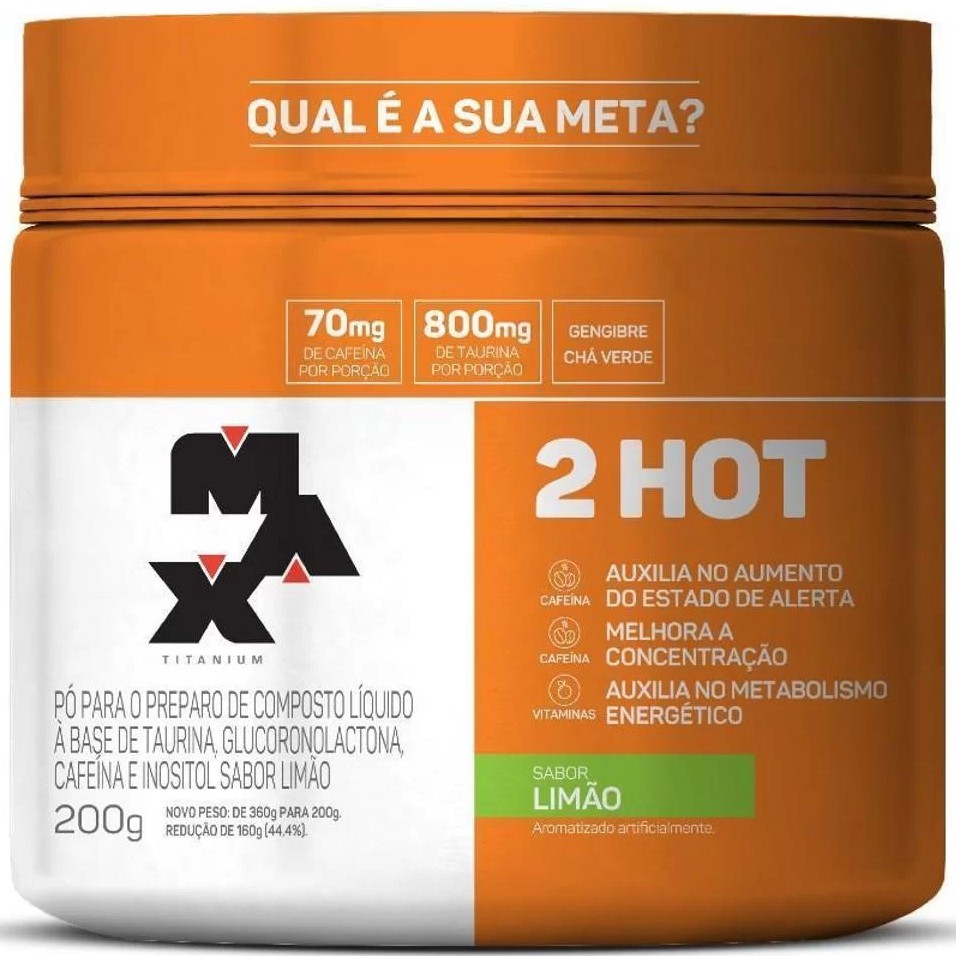 Pré-Treino Termogênico 2HOT - 200g - Max Titanium