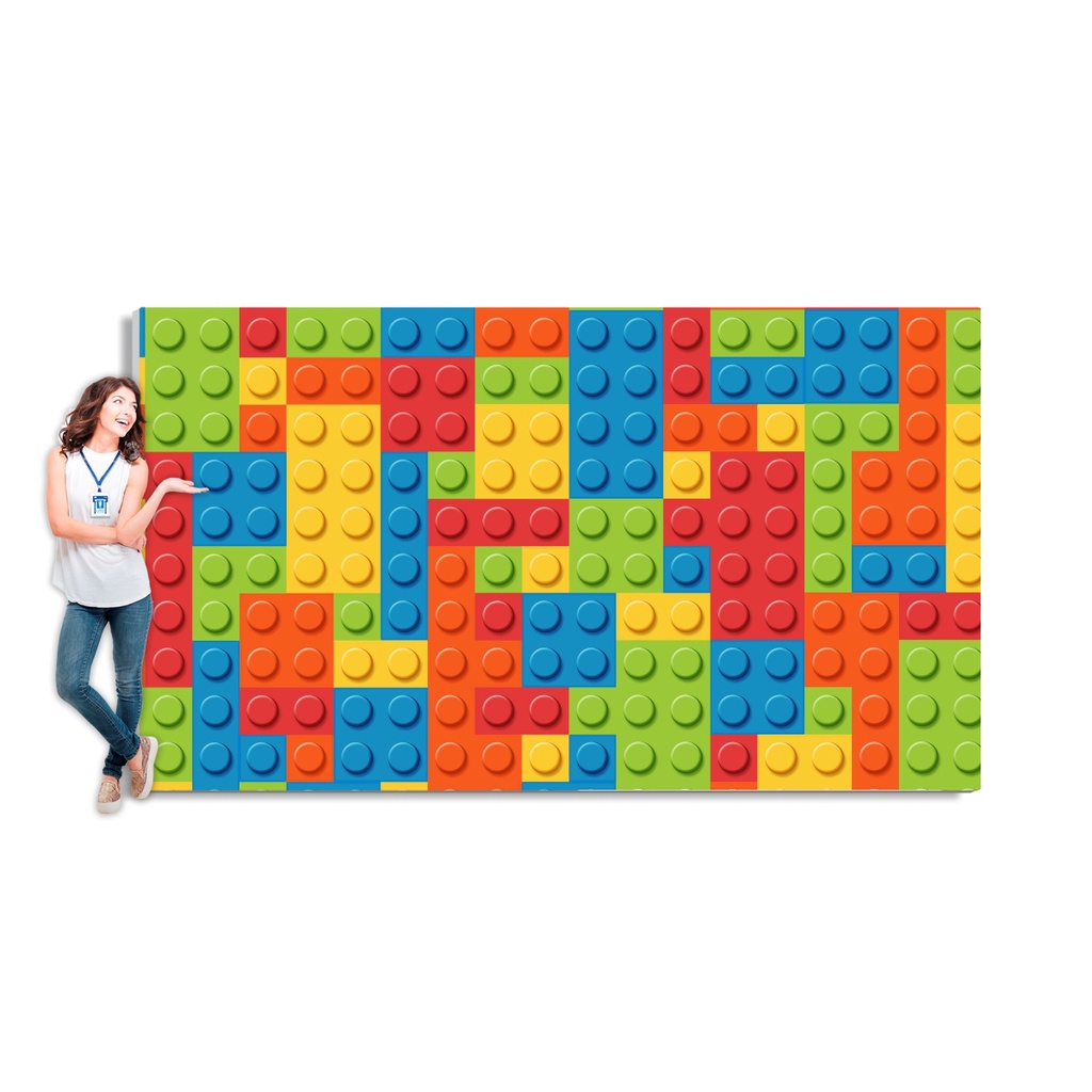 Painel de Festa Vários Tamanhos Aniversário Blocos Coloridos ou Pop It (Selecione o Tamanho) em Oferta na Shopee