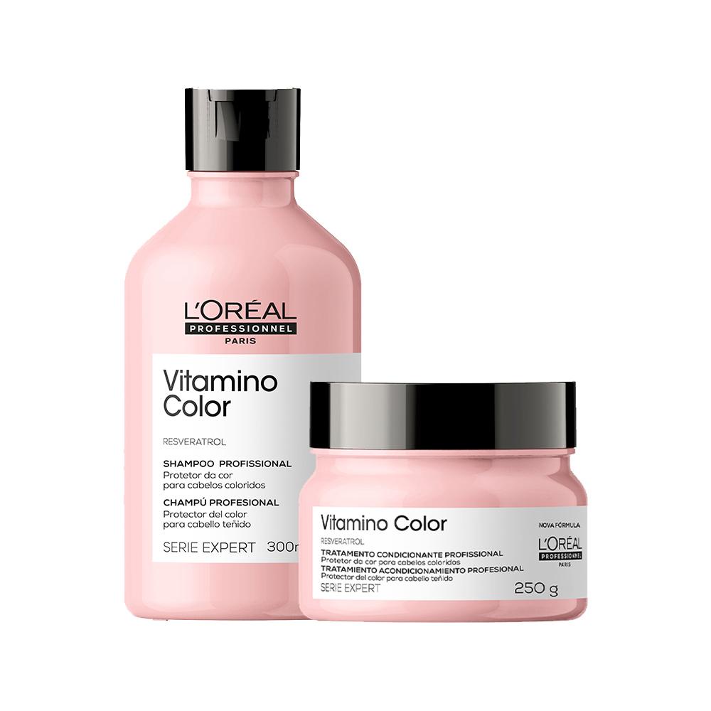 Kit L'oréal Pro Vitamino Color - Sh 300 ml + Másc 250 g em Oferta na Shopee