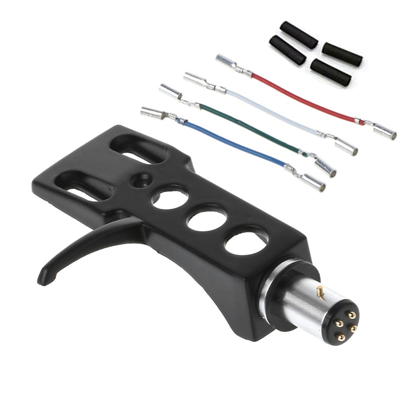 SK Para Tocador Discos LP , Plataforma Giratória Phono , Liga Alumínio 4 Pinos Fios Chumbo Aci