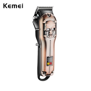 Kemei Máquina De Cortar Cabelo Profissional Recarregável Corte De Elétrico Barbeiro Sem Fio Para Homens Potente