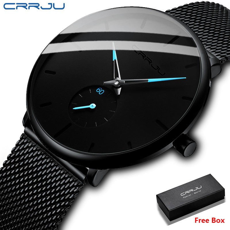 CRRJU Relógio de Pulso Casual Relógio de Quartzo de Marca de Luxo Masculino Esportivo 2150 - Watches