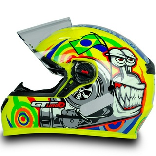 Capacete Para Moto Fw3 Gt Turbo Amarelo Tamanho 58