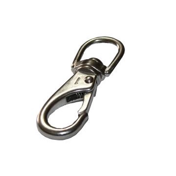 Mosquetão Engate Rápido com Destorcedor em Aço Inox 23mm
