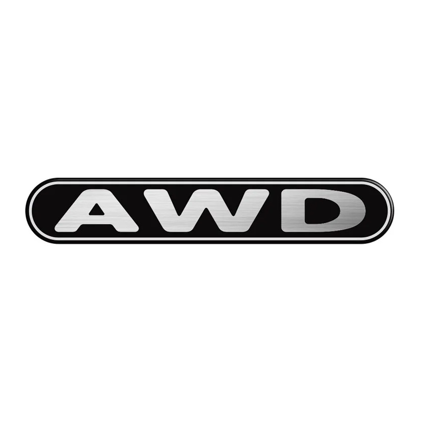 Emblema Awd Adesivo Resinado Preto Mitsubishi Asx Outlander