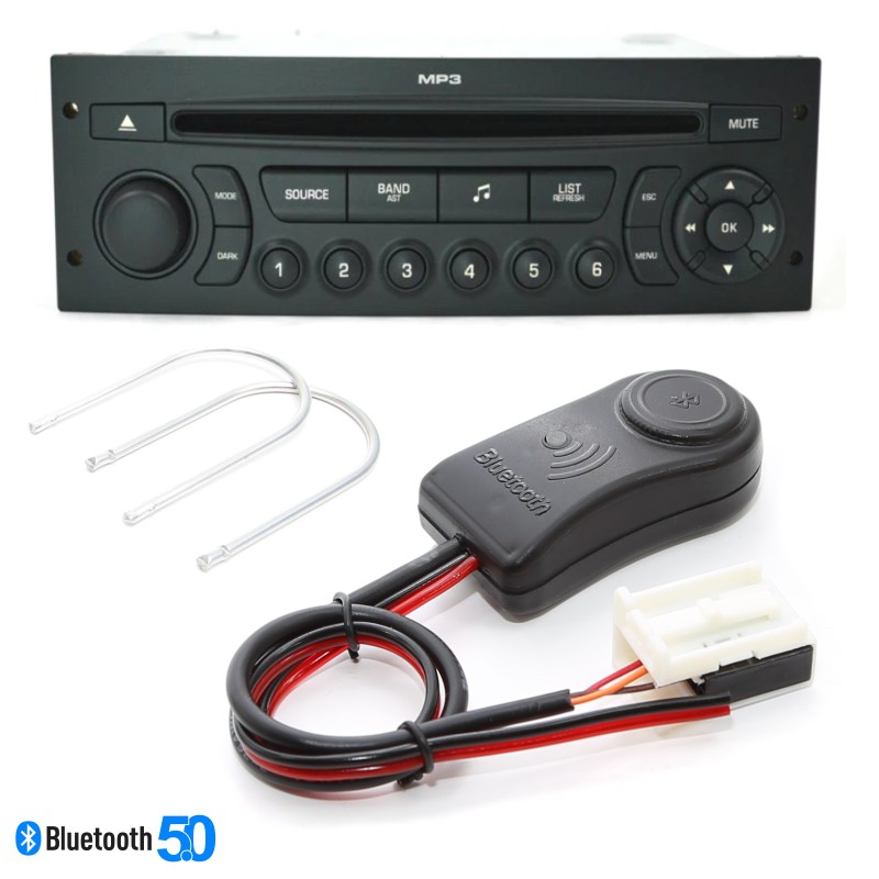 Interface Bluetooth Auxiliar para Citroen C4 Pallas Peugeot 307 407 BT9000x em Oferta na Shopee