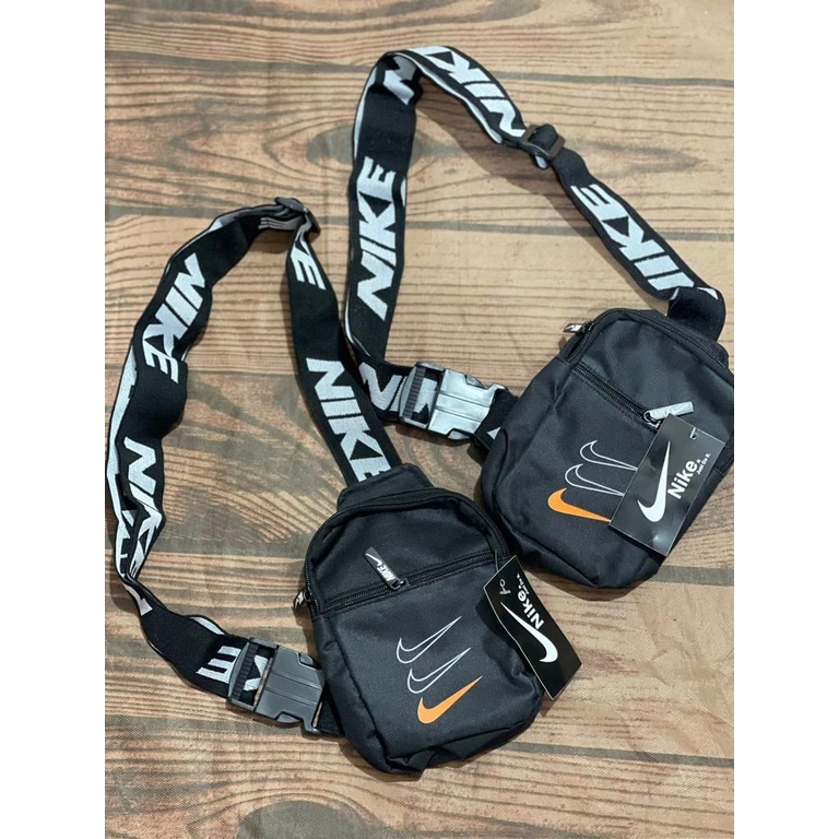 brown nike sling bag