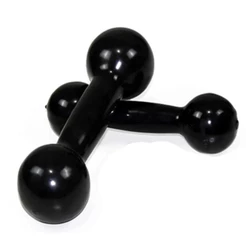 Halter 3kg Pvc Emborrachado O Par Rythmoon Preto