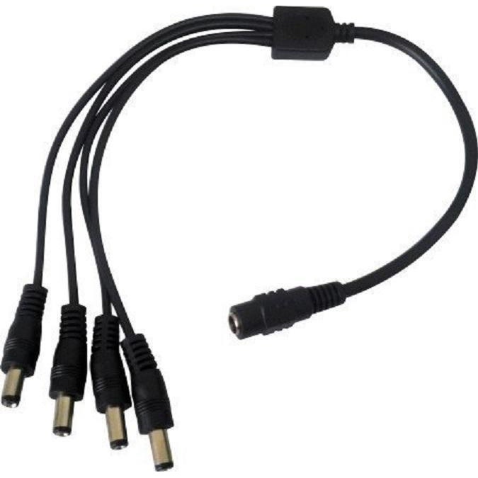 Rabicho P4 1X4 De Fontes De Alimentação Sistema Eletrônico Força Energia Multiplicador Derivador CFTV Chicote