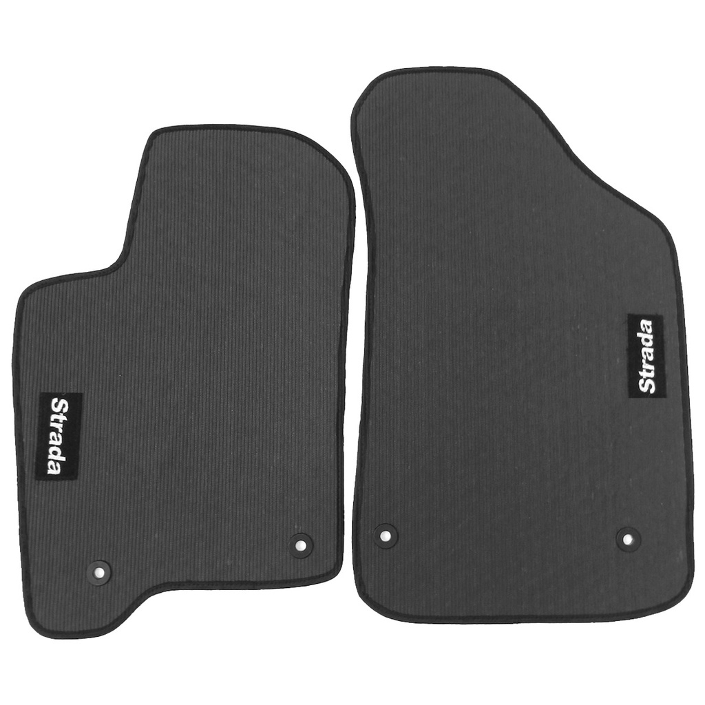 Jogo Tapete Borracha PVC Strada 2P 2014 2015 2016 2017 (02 Peças) Promoção Adaptável em Oferta na Shopee