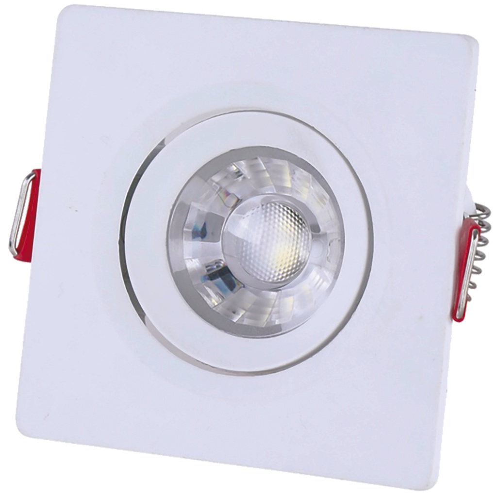 Spot led 3w 5w 7w 6500k direcionavel redondo branco frio tramontina