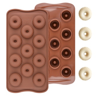 3D Mini Forma Espiral Moldes De Silicone Rosquinhas Doces Sobremesa Baking Mold Chocolate Candy Molde Pastelaria Bakeware