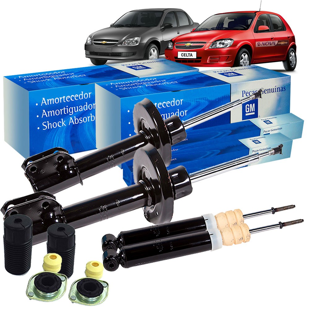 Kit Amortecedor Completo Celta E Corsa Classic Original Gm | Shopee Brasil