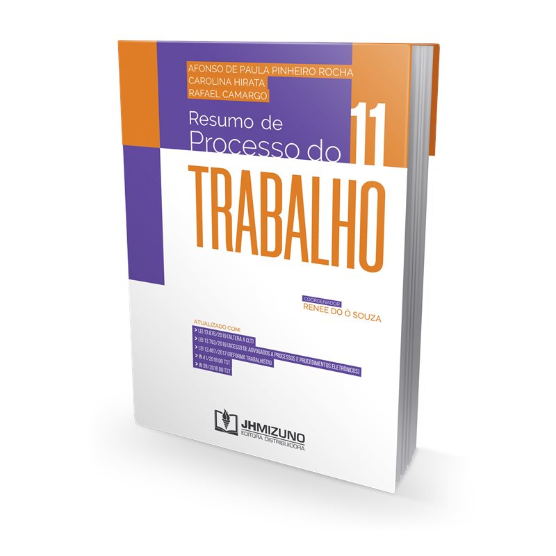 Imagem Resumo de Processo do Trabalho Vol. 11  - Livro para Advogado OAB Concursos Públicos