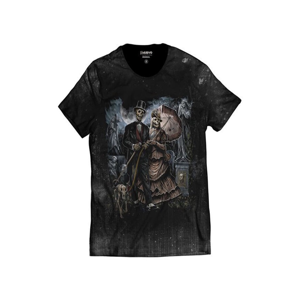 Camiseta Cemitério Caveira Mexicana