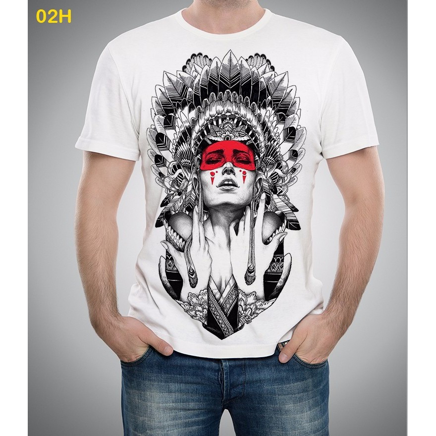 Camiseta Ou Baby Look Indio Nativo Americano India Lobo