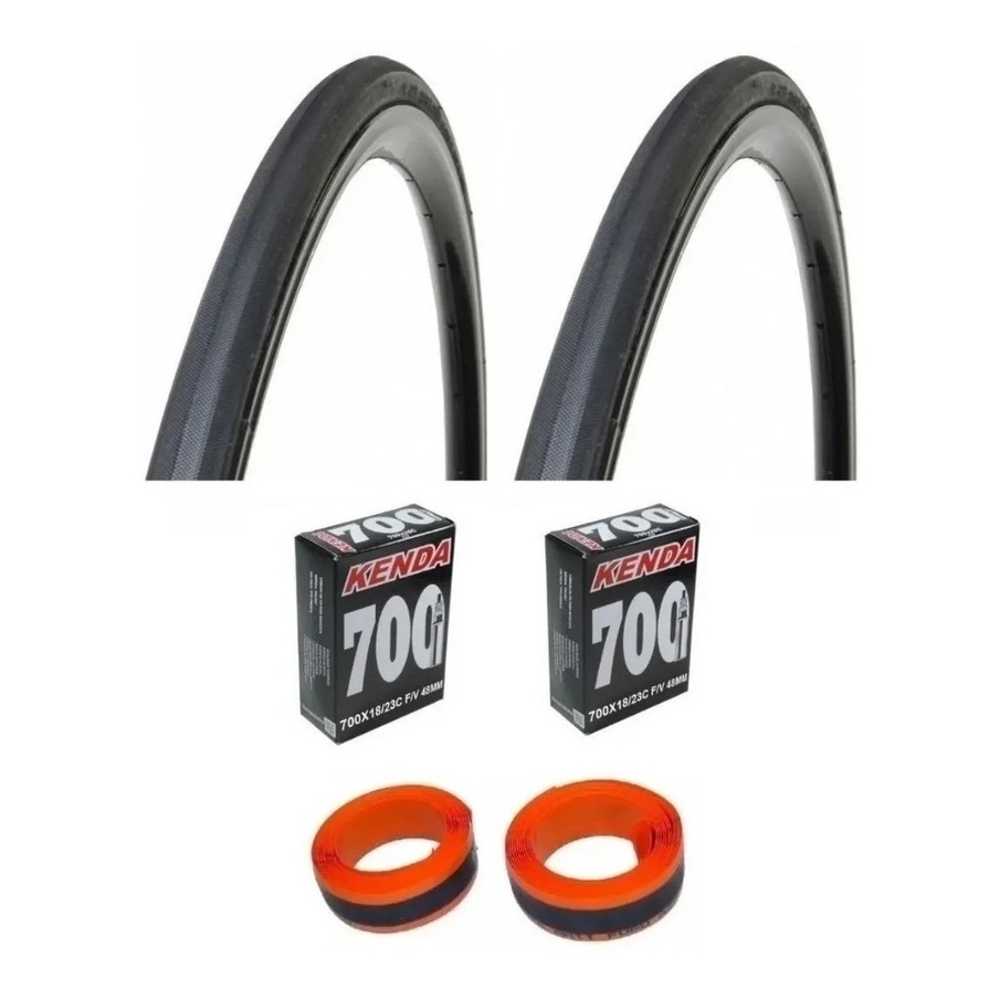 Par Pneu Speed Pirelli Corsa Pro 700x23 + 2 Camara + 2 Fitas